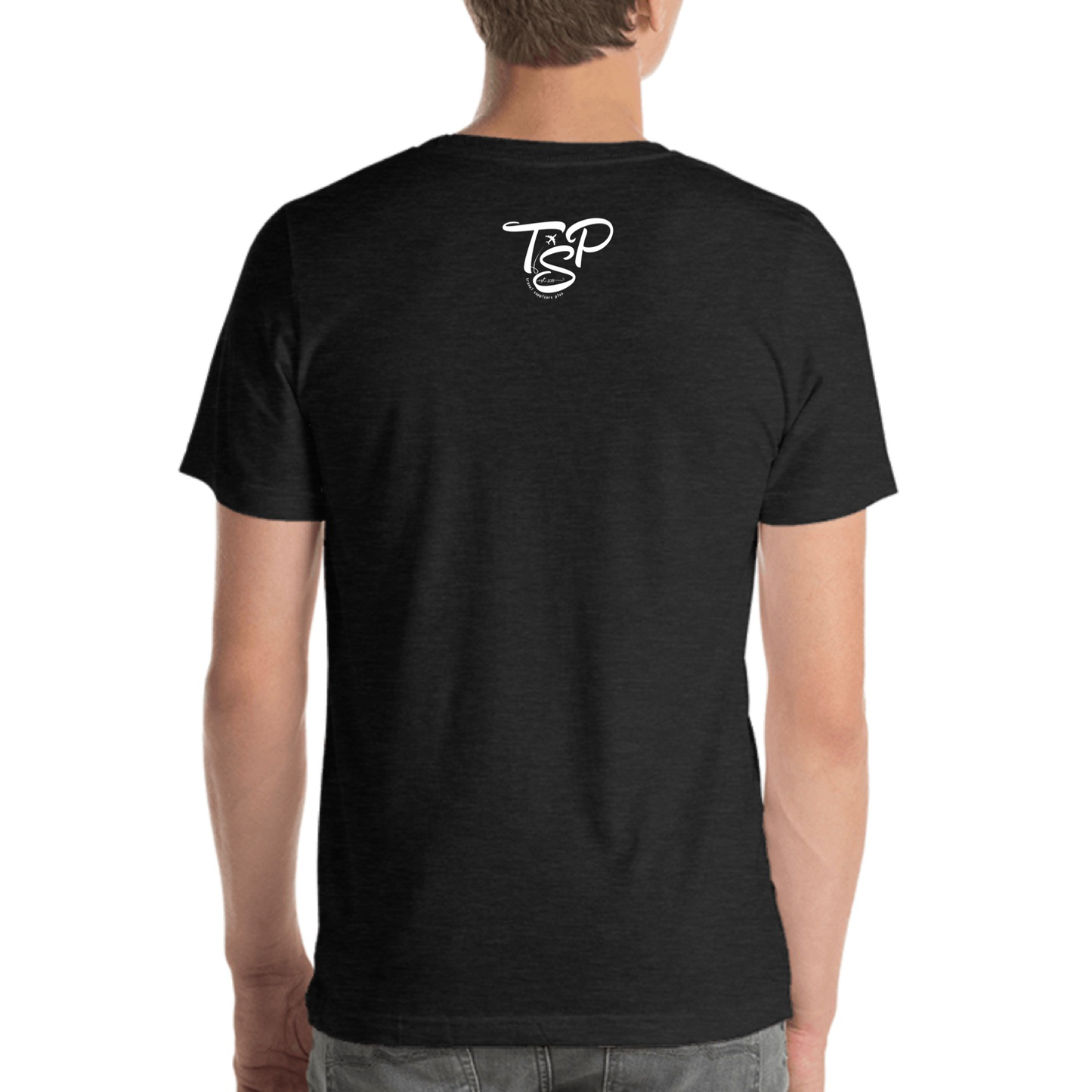 Travel Addict Passport Stamp T-Shirt - Travel Suppliers Plus