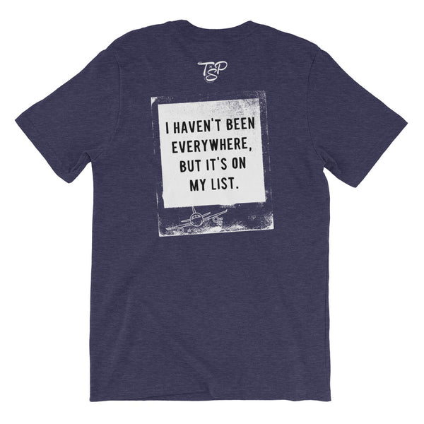 Everywhere Is On My List T-Shirt - Travel Suppliers Plus