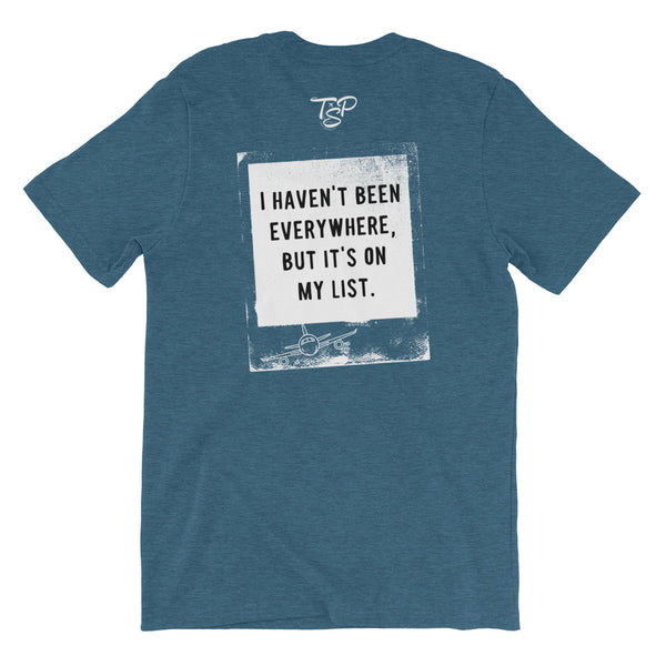 Everywhere Is On My List T-Shirt - Travel Suppliers Plus