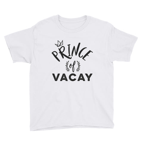 Prince of Vacay - Youth T-Shirt - Travel Suppliers Plus